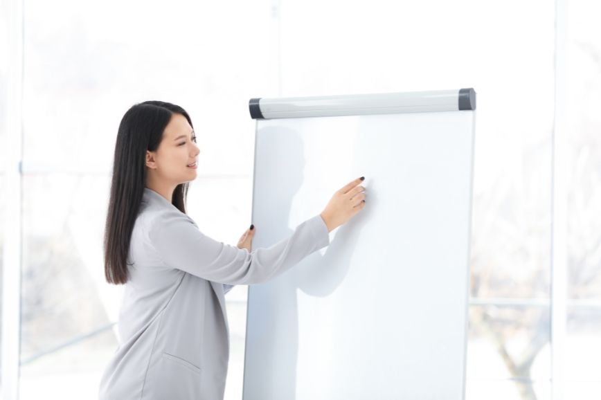Flip chart board rental for training sessions
